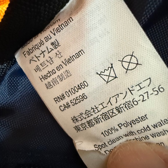 KAVU Rope Cord Sling Pack Yellow 5 Pockets Adjustable Gorpe Hiking Vacation - Picture 7 of 15